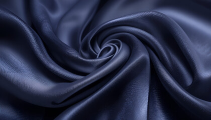 Obraz premium Luxurious smooth wavy black silk.