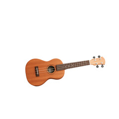 Ukulele on a transparent background musical instrument studio isolated fun
