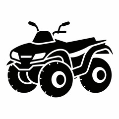 Obraz premium Black silhouette of a motorcycle in a vector illustration with sport and adventure themes