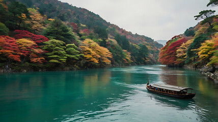 autumn landscape in the mountains