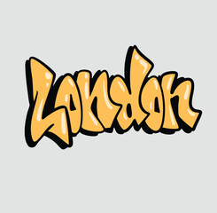 london throwup yellow