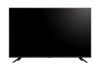Modern Black Flat-Screen LED TV