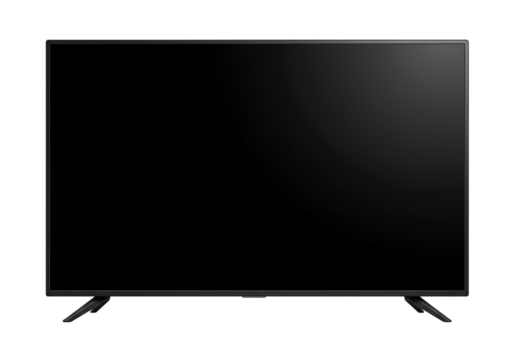 Modern Black Flat-Screen LED TV