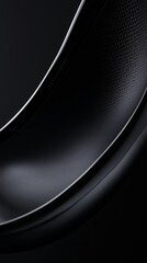 Fototapeta premium Abstract design of smooth black curve.