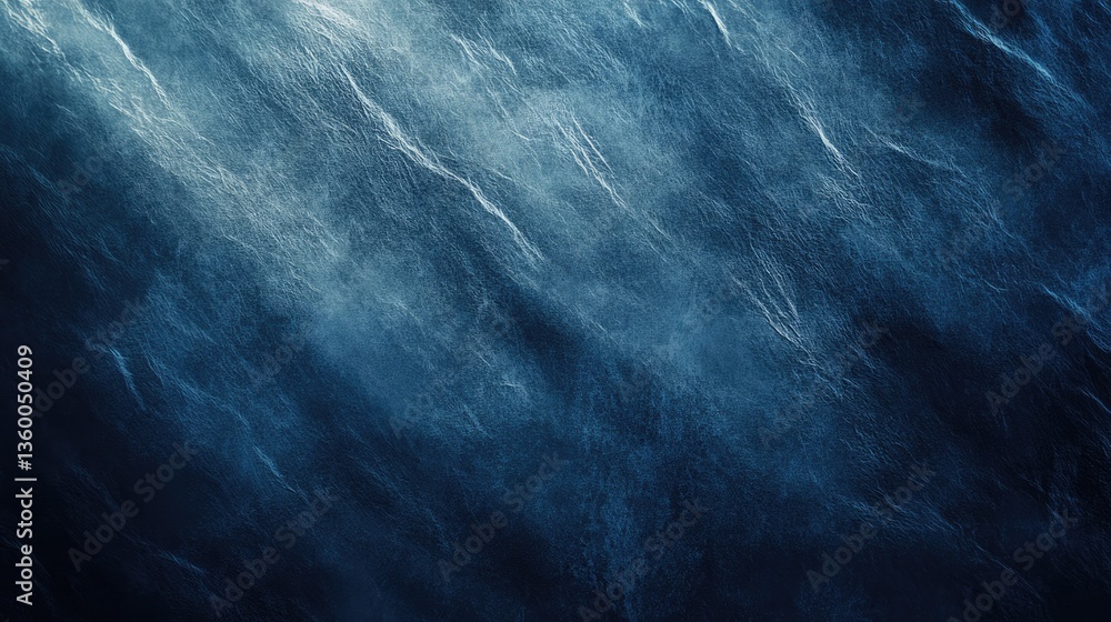 Poster deep underwater scene showcasing gentle waves illuminated by sunlight creating a serene atmosphere