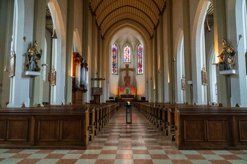 interior of church Salzburg, Austria