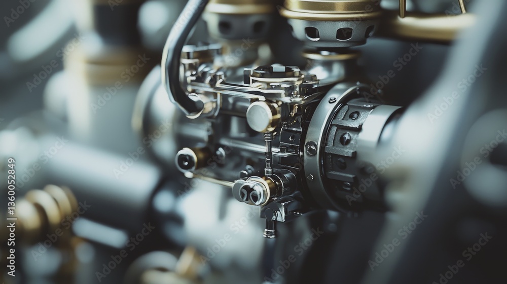 Poster close-up of intricate mechanical components