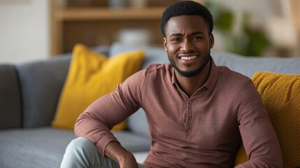 Young Man Looking with Doubtful Expression &ndash; Casual Indoor Portrait