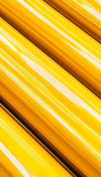 Yellow Cylinders Close-up