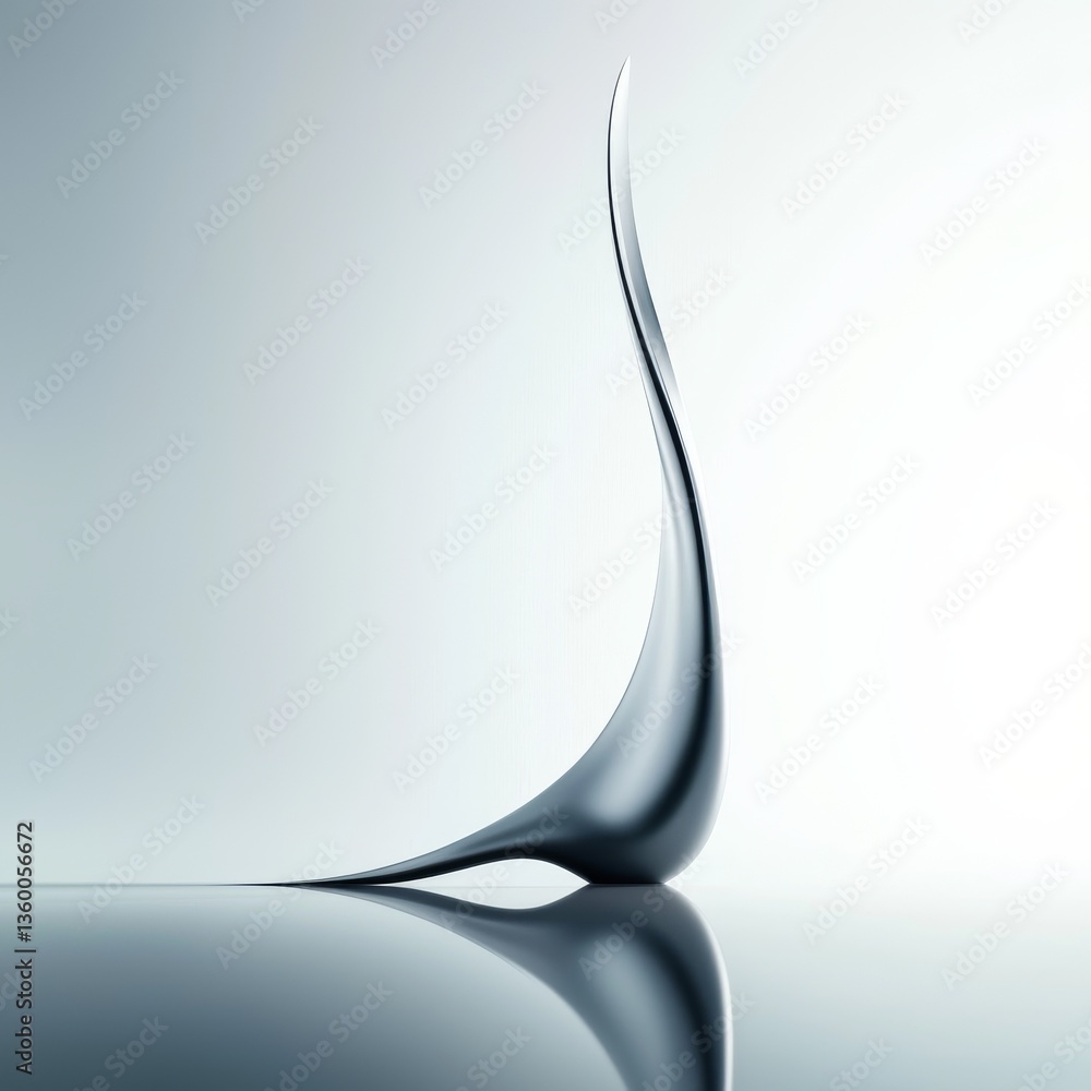 Poster elegant abstract design with smooth curves.