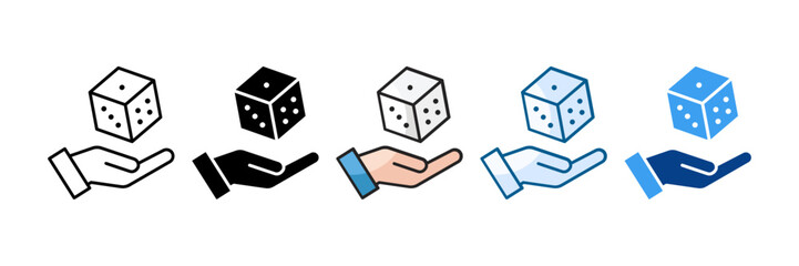 Probability Icon Set Multiple Style Collection