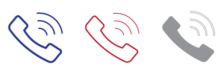 Fototapeta premium Call icon vector isolated on white background. Phone icon vector. mobile phone. telephone icon