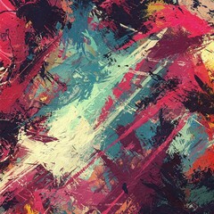 Messy paint stroke grunge background with chaotic textures