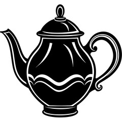 Teapot Silhouette Vector