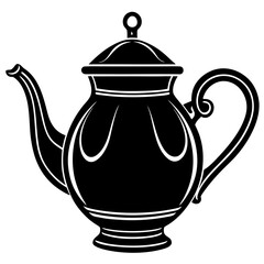 Teapot Silhouette Vector