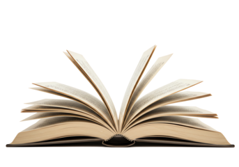 Open Book with Fanned Pages