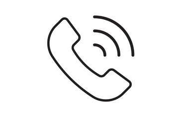 Call icon vector isolated on white background. Phone icon vector. mobile phone. telephone icon