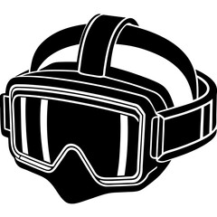 VR Headset Silhouette Vector