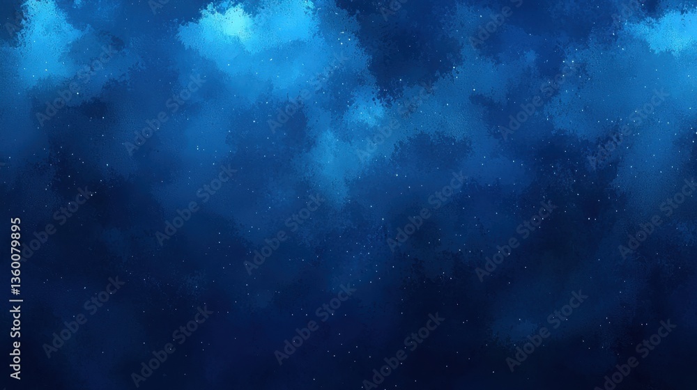 Aufkleber deep dark blue abstract background with soft wisps of smoke rising, creating a mysterious and moody 