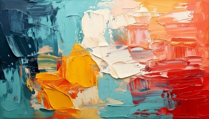 Abstract paint texture: thick impasto brush strokes in pastel pink, white, and metallic gold