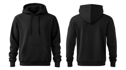 Blank Black Hoodie Mockup
