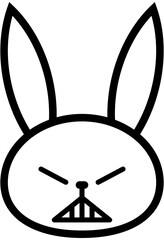 rabbit icon, emoji, emoticon