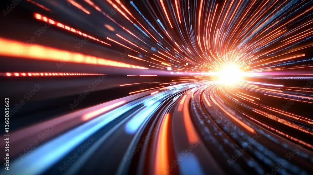 Aufkleber high-speed digital data stream tunnel: a journey into the future of technology