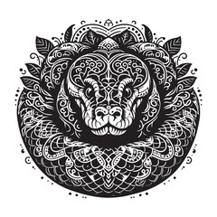 vector illustration of a lion