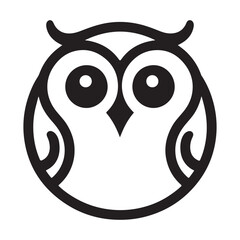 Simple Owl Icon silhouette