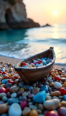 Obraz premium boat on the beach