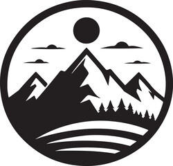 vector illustration of a mountain