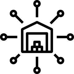 Distribution Center Icon