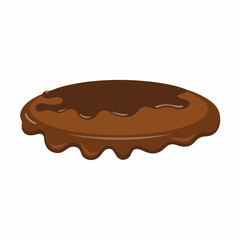 vector illustration of a chocolate cake