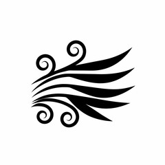 creative details Windy Grass Icon vector illustration