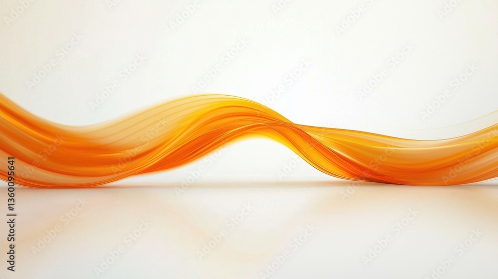 Poster high-speed orange swoosh border design with smooth curves, perfect for certificates or modern layout