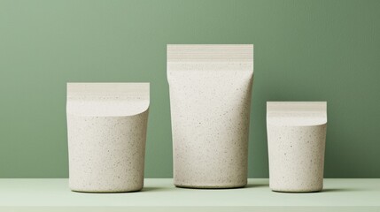 Futuristic Eco-Friendly Packaging Made from Algae-Based Material