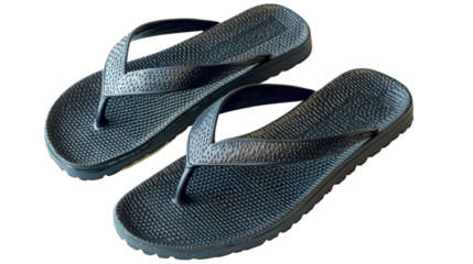 Comfortable Dark Gray Flip-Flops for Summer