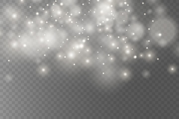 White light effect, glare, explosion, sparks, star. On a transparent background.