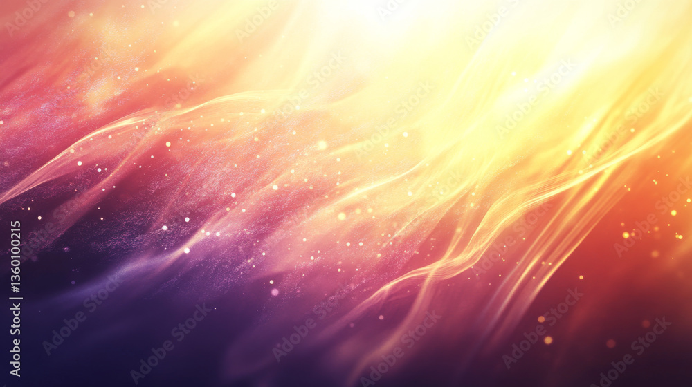 Aufkleber an abstract background with wavy light rays, creating a dynamic visual effect