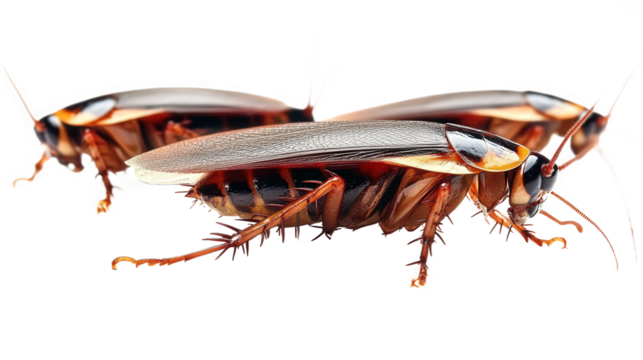 Two Cockroaches Close-up