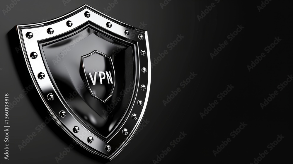 Poster protect your online presence with a virtual privacy shield for enhanced internet security