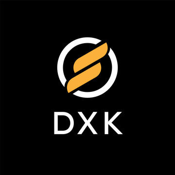 DXK creative minimalist letter logo.	