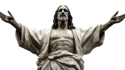 A Majestic Statue of Jesus Christ