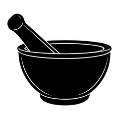 mortar with pestle