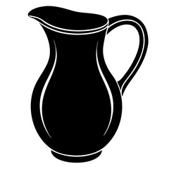 vector illustration of a jug