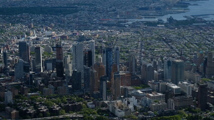 aerial view of the city