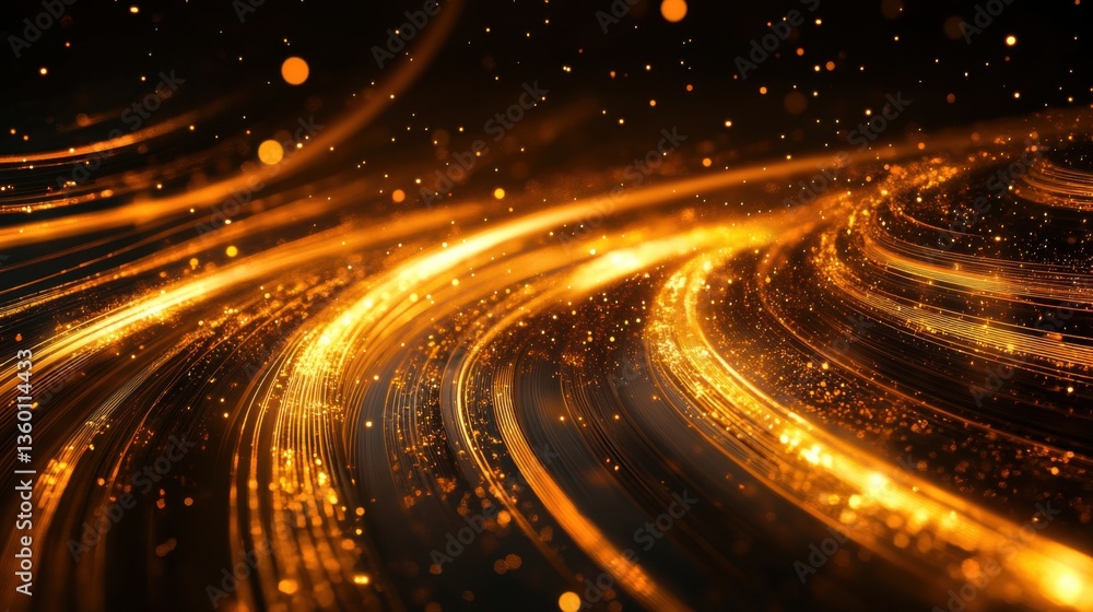 Aufkleber dark backdrop for abstract digital art its speed action lines animation is futuristic. generative ai