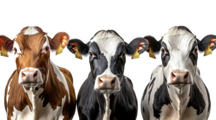 Three Cows Facing Forward