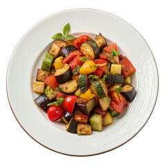 Ratatouille isolated on transparent background  
