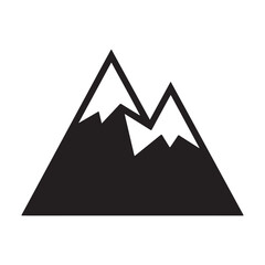 Mountain silhouette icon. Vector illustration eps 10